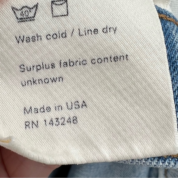 Reformation NWT Dixie High Rise Jean Shorts in Skye size 30 - Picture 8 of 9